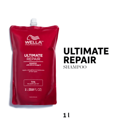 wella Professionals Ultimate Repair Shampoo Pouch 1000ml