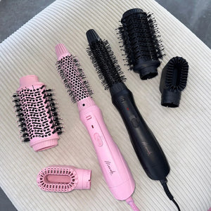 Mermade interchangeable blow dry brush - sleek black