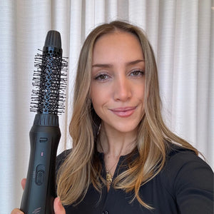 Mermade interchangeable blow dry brush - sleek black