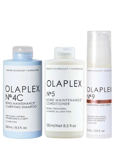 Olaplex Clarifying Shampoo, Conditioner and Serum Pack (NO.4C + NO 5 +NO 9) 📣